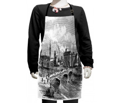 Albert Bridge Glasgow Art Kids Apron