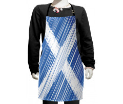 National Flag Scribbled Kids Apron