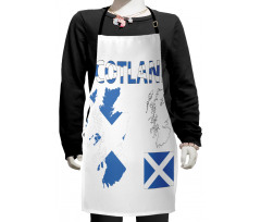 Country Map and the Flag Kids Apron