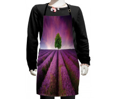 Lavender Fields and Tree Kids Apron