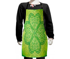 Traditional Heart Motif Kids Apron