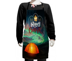 Aurora Borealis Tent Kids Apron