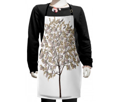 Surreal Money Leafy Tree Kids Apron