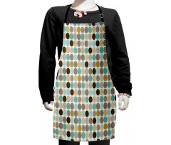 Abstract Dots Pattern Kids Apron