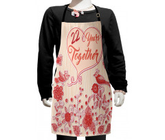 22 Years Together Birds Kids Apron