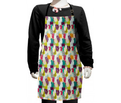 Paint Brush Chunky Blows Dots Kids Apron