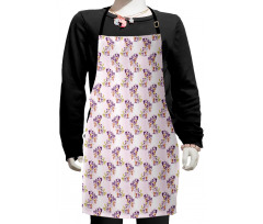 Oriental Flowers Ombre Kids Apron