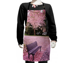 Bench Tree Kids Apron