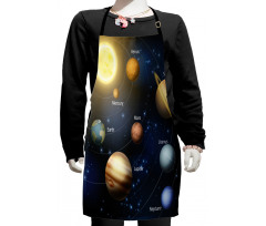 Solar System Planets Kids Apron