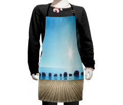 Sky Pier Calm Water Stones Kids Apron