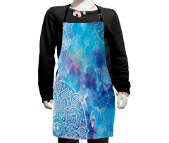 Watercolor Floral Asian Kids Apron