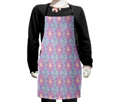 Fairytale Sun with Human Faces Kids Apron