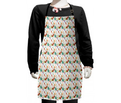 Retro Watermelon Papaya Kids Apron