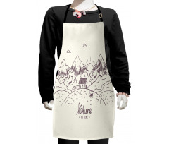 Doodle Mountain Deer House Kids Apron