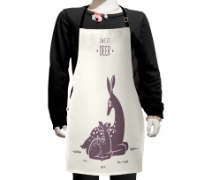 Mothers Day Art with a Words Kids Apron