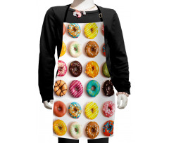 Tasty Colorful Donuts Kids Apron