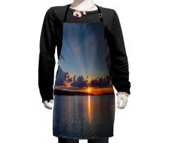 Sunset over Lake Horizon Kids Apron