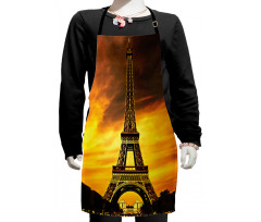 Paris Love Sunrise Kids Apron