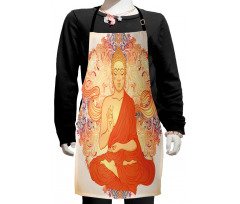 Oriental Calmness Figure Kids Apron