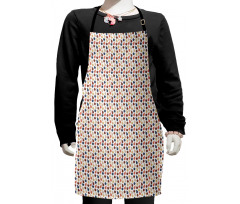 Pastel Colorful Fruits Pattern Kids Apron