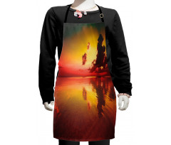 Sunrise Water Reflection Kids Apron