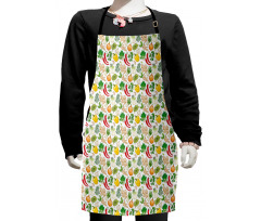 Herbs Spinach Parsley Kids Apron