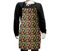 Colorful Creamy Yummy Cakes Kids Apron