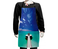 Lagoon Honeymoon Sea Kids Apron