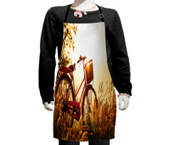 Bike in Sepia Tones Rural Kids Apron