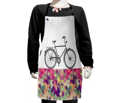 Bike over Color Mosaic Kids Apron