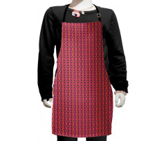 Colorful Retro Geometric Kids Apron