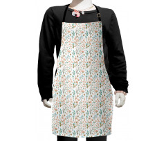 Soft Toned Meadow Blooms Kids Apron