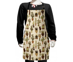 Succulents Home Plant Kids Apron