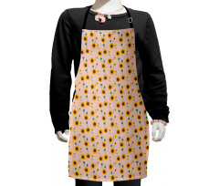 Sunflowers and Polygons Art Kids Apron