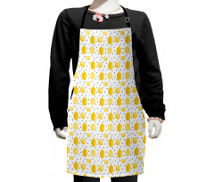 Summer Citrus Fruit Polka Dot Kids Apron