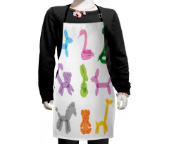 Animals from Balloons Funny Kids Apron