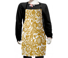 Traditional and Floral Theme Kids Apron