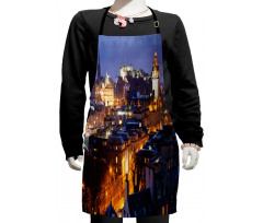 Edinburgh Skylines at Dusk Kids Apron