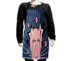 Piggie on Stars and Rays Kids Apron