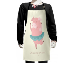 Love Who You Are with Ballerina Kids Apron