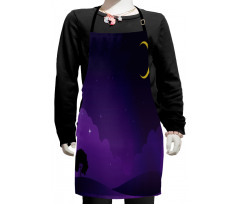 Nightfall with the Moon Kids Apron