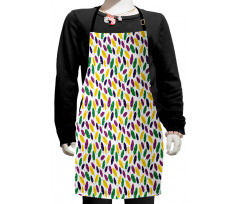 Symbolic Mardi Gras Design Kids Apron