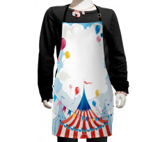 Circus Day Canvas Tent Kids Apron