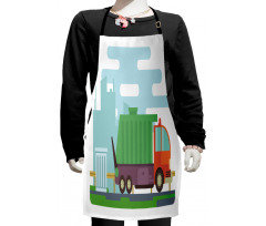 Container on Road Kids Apron