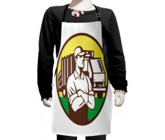 Man with Folded Arms Kids Apron