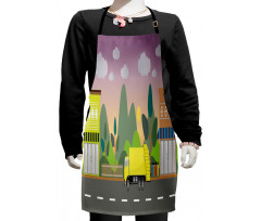 Waste Machine in City Kids Apron