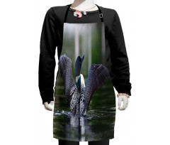 Image of Common Loon on Water Kids Apron