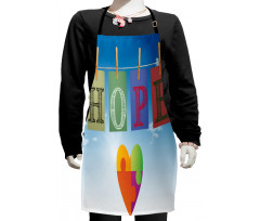 Never Lose Hope Lettering Kids Apron