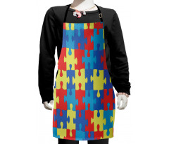 Layout of Puzzles Kids Apron