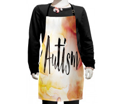 Hand Written on Watercolor Kids Apron